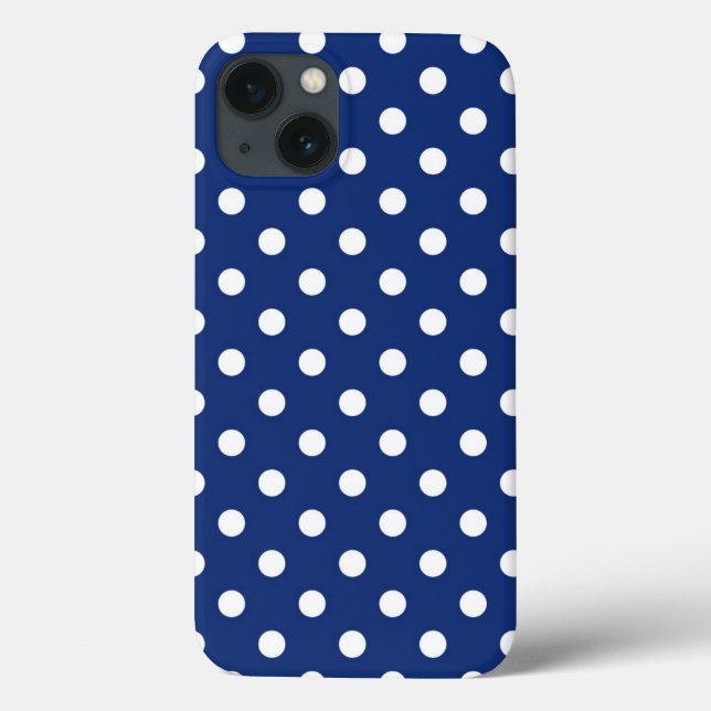 Pattern with white polka dots 2 Case-Mate iPhone case (Back)
