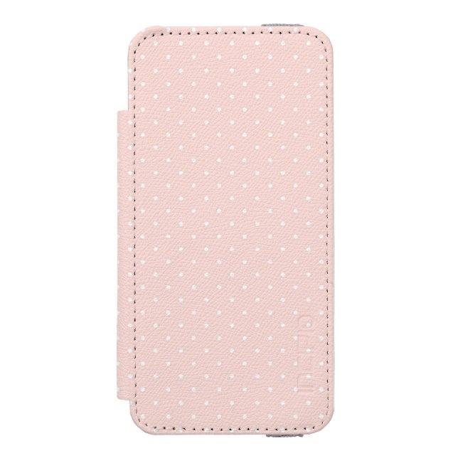 Pattern with white polka dots 2 incipio iPhone wallet case (Folio Front)