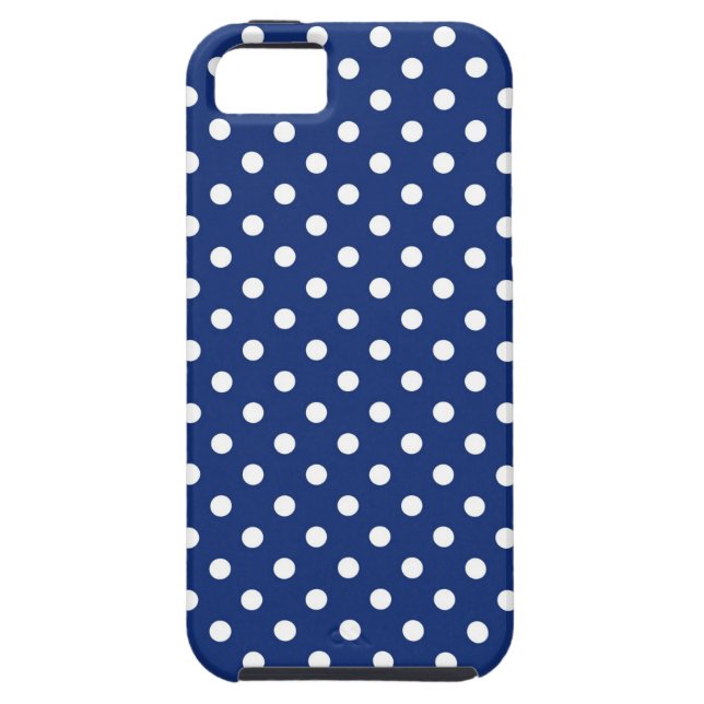 Pattern with white polka dots Case-Mate iPhone case (Back)