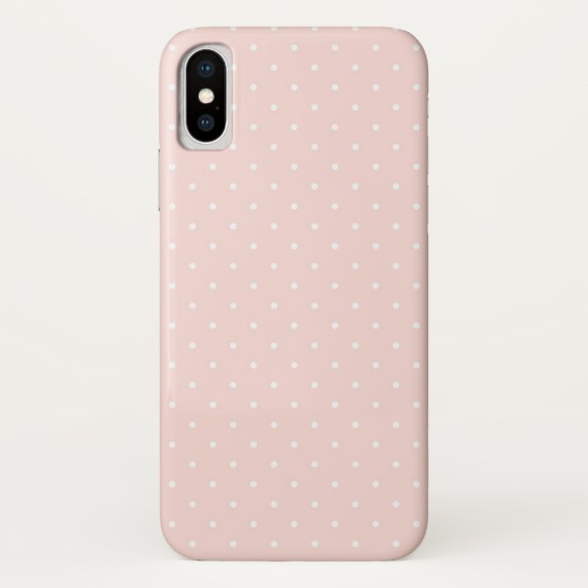 Pattern with white polka dots Case-Mate iPhone case (Back)