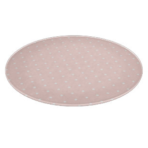 Pattern with white polka dots cutting board