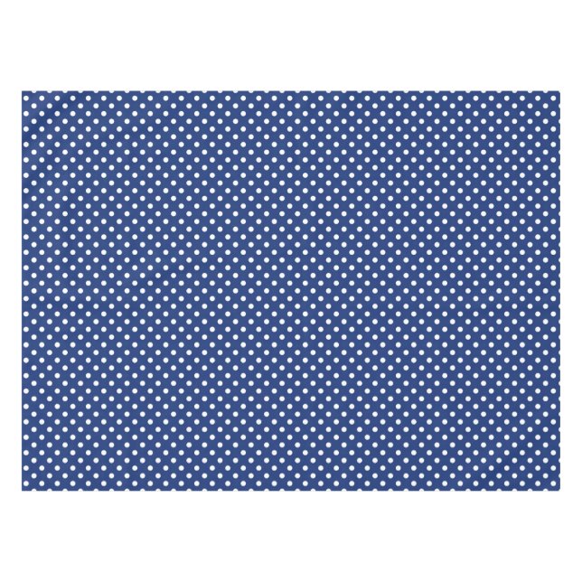 Pattern with white polka dots tablecloth (Front (Horizontal))