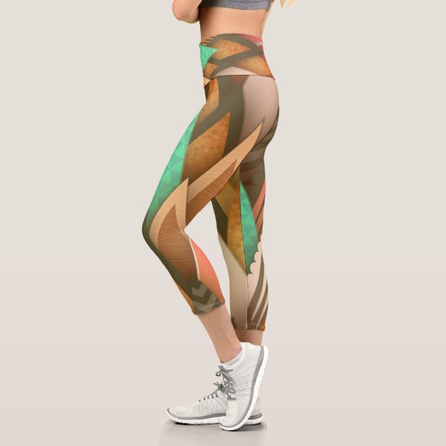 Pattern | Zazzle_Growshop. Capri Leggings (Left)