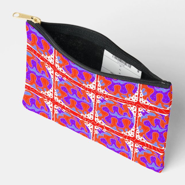 Patterned Accessory Pouch (Open)