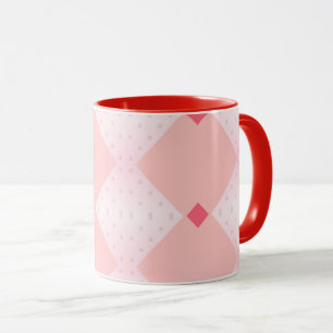 Patterned Background Geometric Shape Pink Red Mug