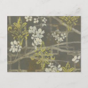 Patterned Blossom Branch I Postcard