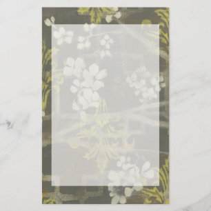 Patterned Blossom Branch I Stationery