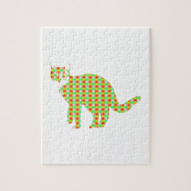 Patterned Cat Jigsaw Puzzle (Vertical)