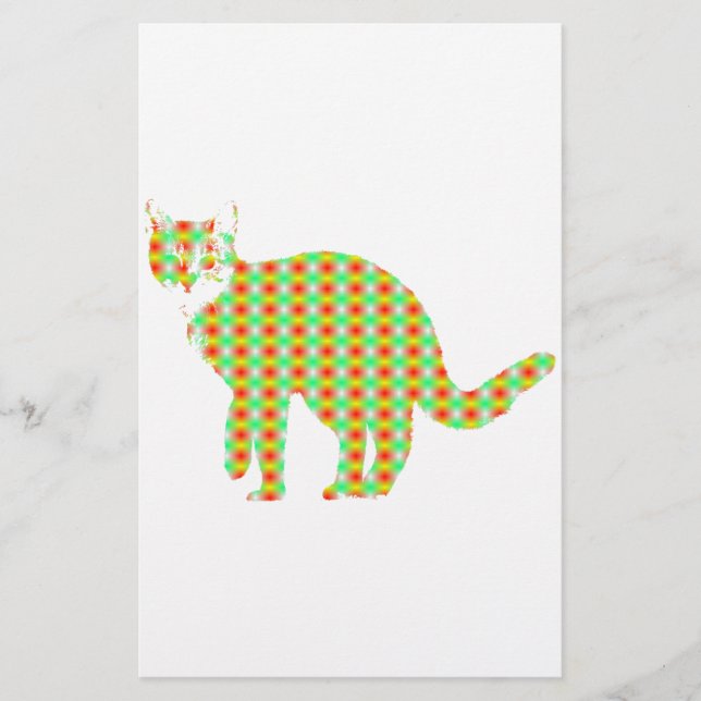 Patterned Cat Stationery (Front)