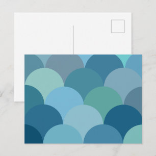 Patterned Circles Postcard