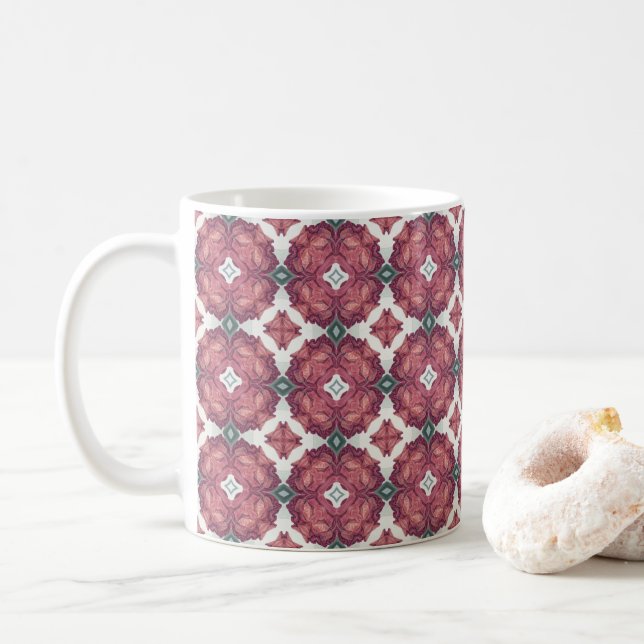 Patterned  coffee mug (With Donut)