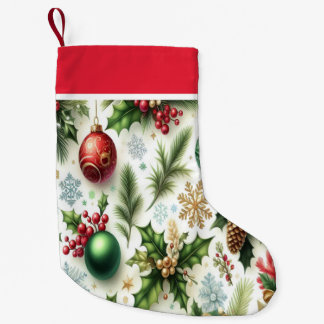 Patterned Design Christmas Stocking