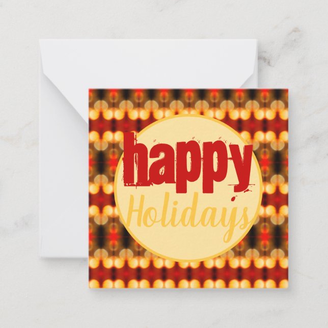 Patterned Design With Red Card (Front)