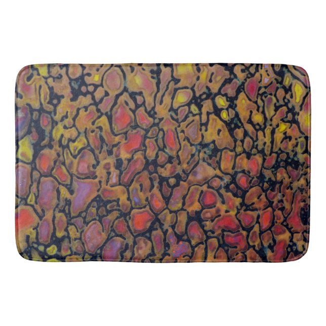 Patterned Dinosaur Bone Bath Mat (Front)