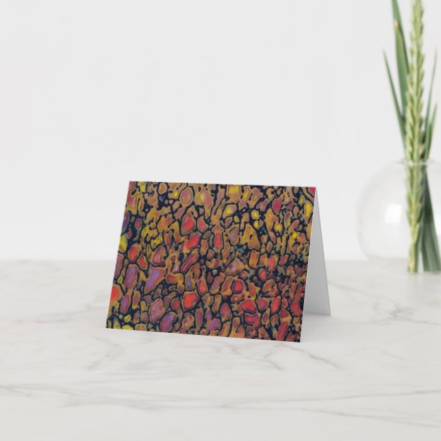 Patterned Dinosaur Bone Note Card (Front)