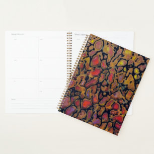 Patterned Dinosaur Bone Planner