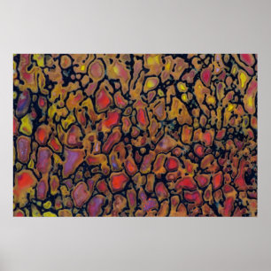 Patterned Dinosaur Bone Poster