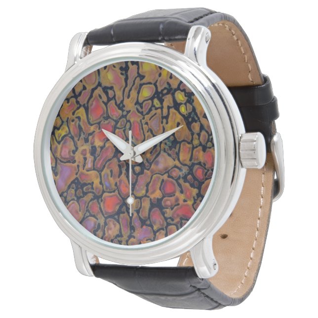 Patterned Dinosaur Bone Watch (Angled)