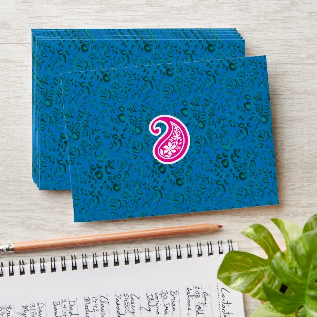 Patterned Envelopes | Multi-Coloured & Custom Logo (Stacked)
