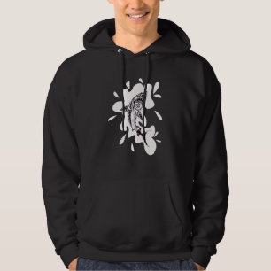 Patterned exotic shark artwork black and white Meh Hoodie