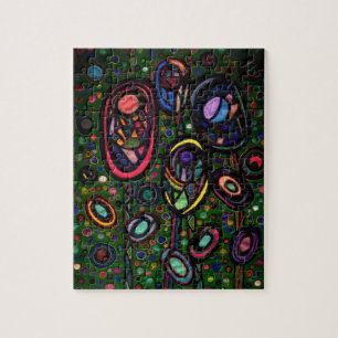 Patterned flowers jigsaw puzzle