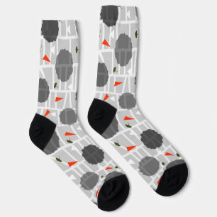 Patterned green socks