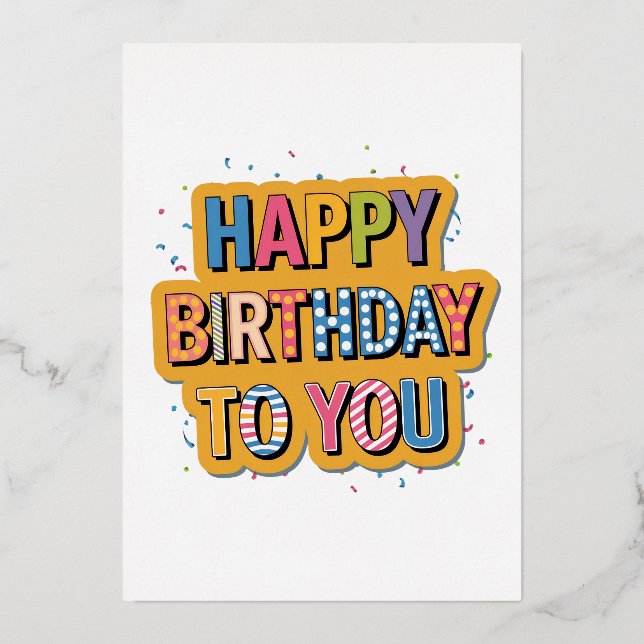 Patterned Happy Birthday (Front)
