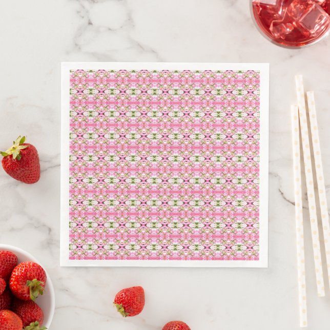 Patterned In Pinks Napkin (Insitu)