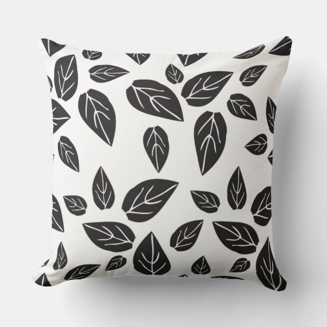 Patterned Leaves Cushion (Front)