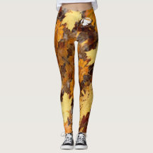 Patterned Leggings - White B&B Logo