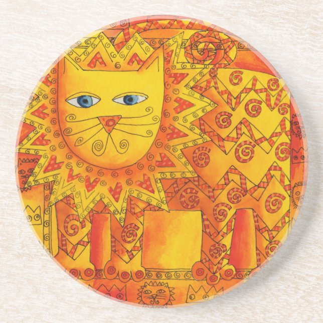 Patterned Lion Coaster (Front)