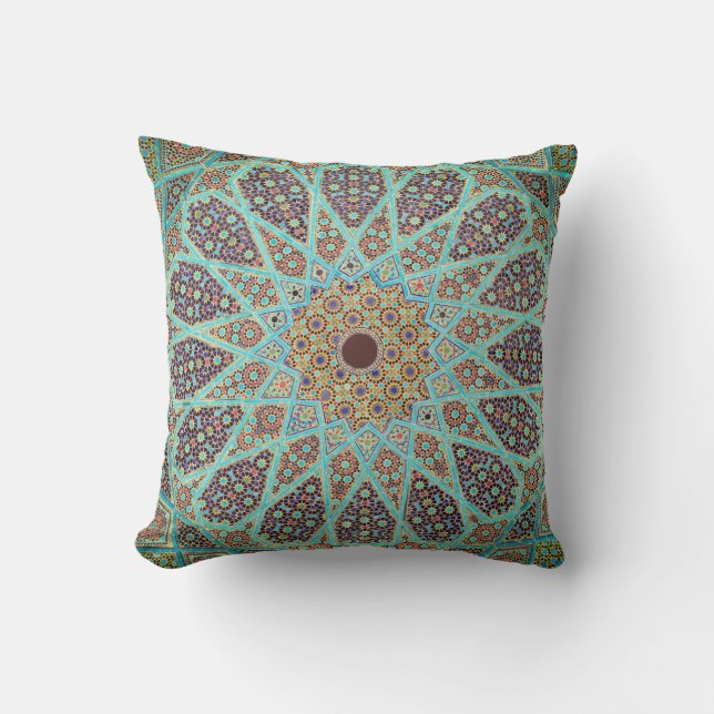 Patterned Moroccan Mandala Indoor Cushion (Front)