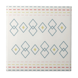 Patterned Moroccan Style, Geometric Sage,Yellow, Ceramic Tile