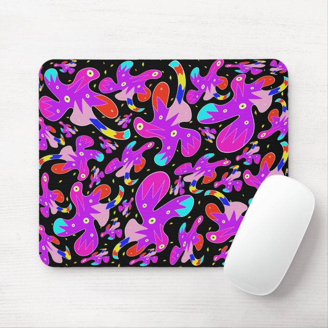 Patterned Mouse Pad (With Mouse)