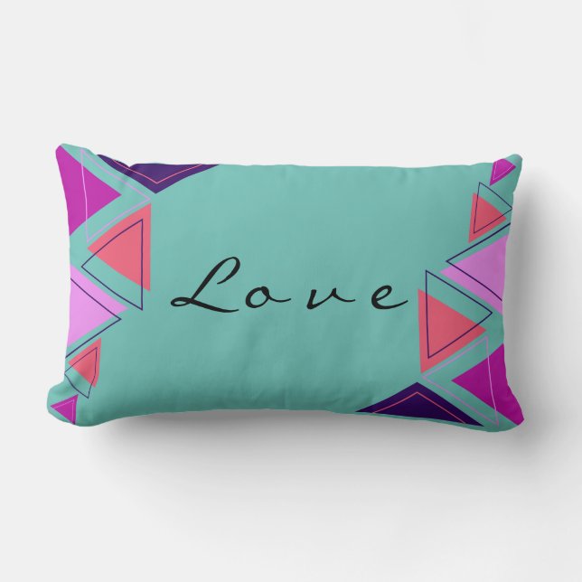 Patterned Perfection: Premium Shape Lumbar Cushion (Front)