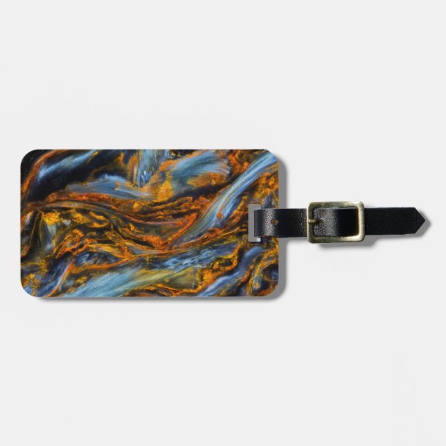 Patterned Pietersite Luggage Tag (Front Horizontal)