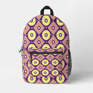 Patterned Printed Backpack