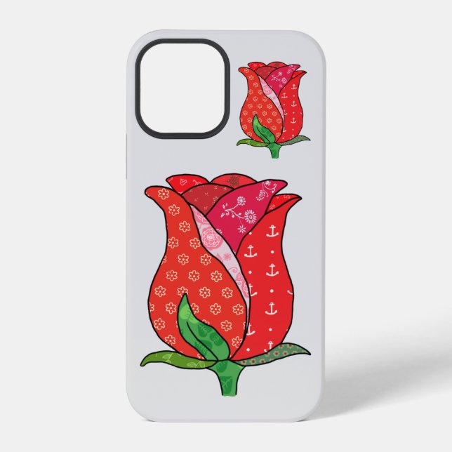 patterned rose iPhone case (Back)