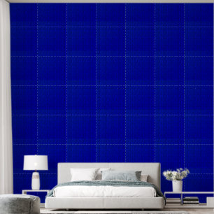 Patterned Royal Blue  Wallpaper