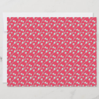 Patterned Silver-Grey Foliage on Bright Pink Red