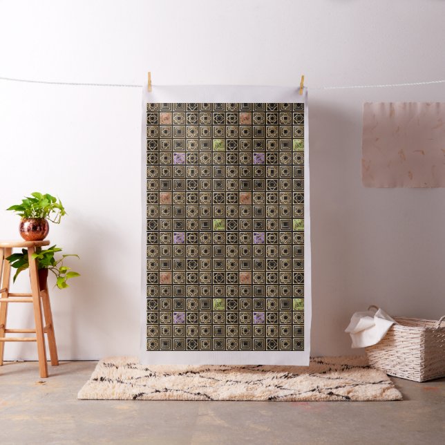 Patterned Squares Fabric (In Situ)