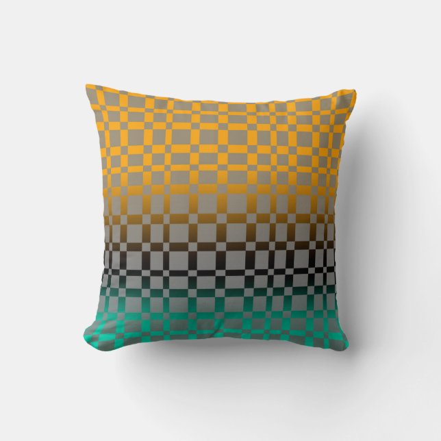 patterned throw pillow modern home decor (Front)