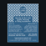 Patterned Tiles, Floorer, Tile Installer Advert Flyer<br><div class="desc">Patterned Tiles,  Floorer,  Tile Installer Advertising Flyers By The Business Card Store.</div>