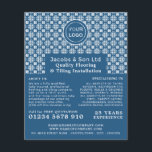 Patterned Tiles, Floorer, Tile Installer Advert Flyer<br><div class="desc">Patterned Tiles,  Floorer,  Tile Installer Advertising Flyers By The Business Card Store.</div>