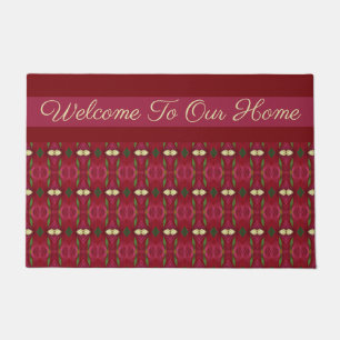Patterned Welcome Design Doormat