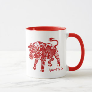 Patterned Year Of The Ox Mug