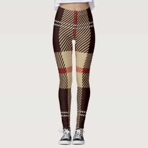 Patternl Stylish Scottish Geometric Vintage Leggings
