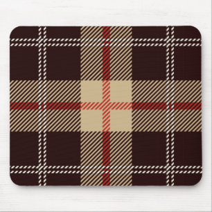Patternl Stylish Scottish Geometric Vintage Mouse Pad
