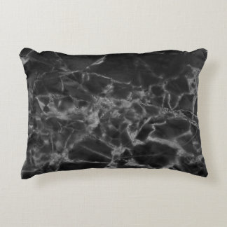 Patterns black marble surface that looks naturalab decorative cushion