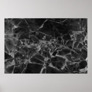 Patterns black marble surface that looks naturalab poster